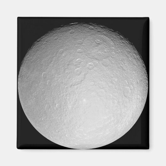 De ijzige maan van Saturnus Rhea Magneet (Voorkant)