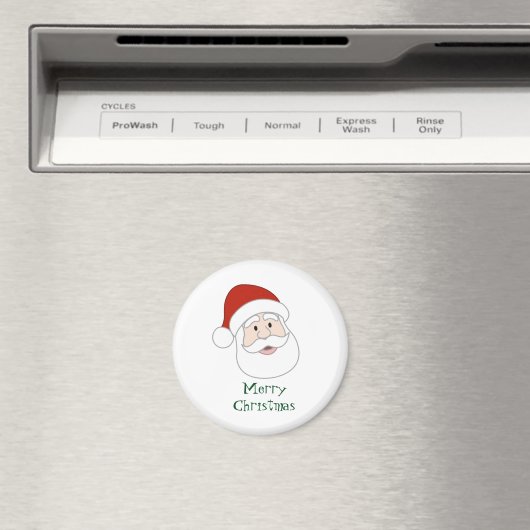 De Illustratie & de Tekst van de Kerstman Magneet (Insitu (Vaatwasser))