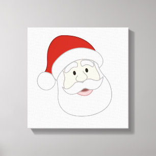 De Illustratie van de Kerstman Canvas Afdruk