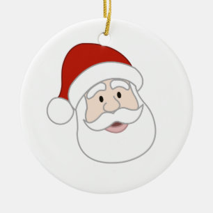 De Illustratie van de Kerstman Keramisch Ornament