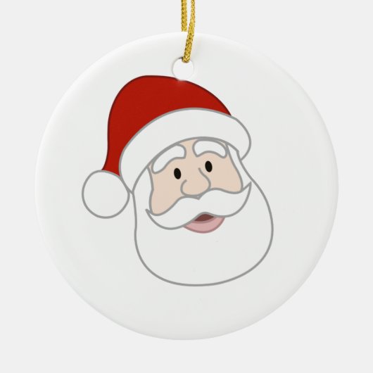 De Illustratie van de Kerstman Keramisch Ornament (Voorkant)