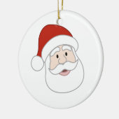 De Illustratie van de Kerstman Keramisch Ornament (Links)