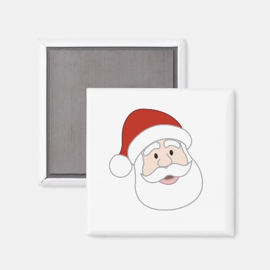 De Illustratie van de Kerstman Magneet (Voorkant / Achterkant)