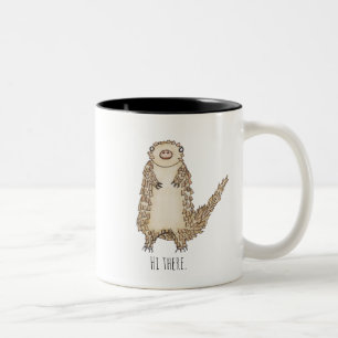 De Illustratie van Pangolin van de waterverf Tweekleurige Koffiemok