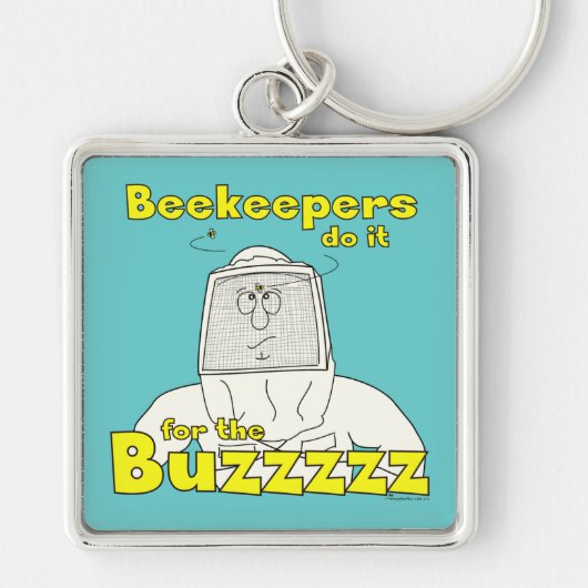 De imkers doen het voor de Buzzzzz - Sleutelhanger (Voorkant)