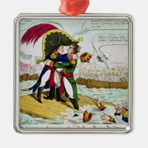 De imperiale Embrace of Boneys Nieuwe Daling Metalen Ornament
