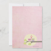 De in-liefde van uilen dankt u de Kaart van de (Achterkant)