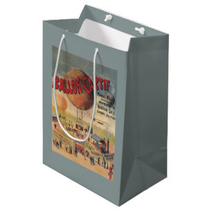 De in werking gestelde ballonverbindingen bij een  medium cadeauzakje