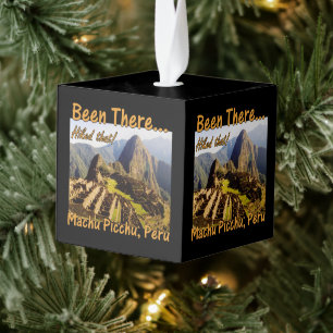 De Inca Trail - Machu Picchu Kubus Ornament