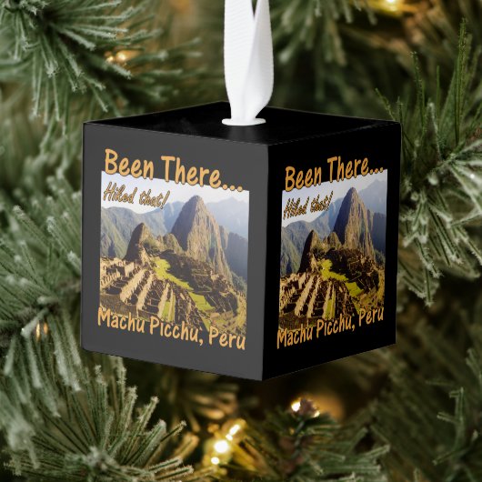 De Inca Trail - Machu Picchu Kubus Ornament (Boom)