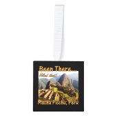 De Inca Trail - Machu Picchu Kubus Ornament (Voorkant)