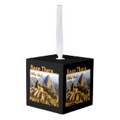 De Inca Trail - Machu Picchu Kubus Ornament (Achter hoekig)