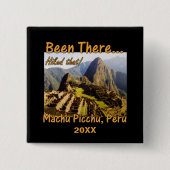 De Inca Trail - Machu Picchu Vierkante Button 5,1 Cm (Voorkant)