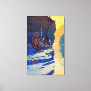De Indiaan in zijn Eenzaamheid NC Wyeth 1907  Canvas Afdruk