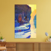 De Indiaan in zijn Eenzaamheid NC Wyeth 1907 Canvas Afdruk (Insitu (Woonkamer))