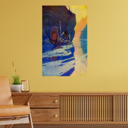 De Indiaan in zijn eenzaamheid NC Wyeth 1907 Poste Poster (Woonkamer 2)