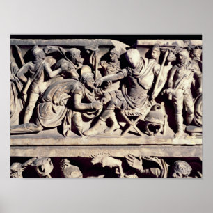 De indiening van een barbaars bij een Roman Poster