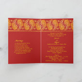 De Indische Huwelijk Gevouwen Uitnodiging van de (Binnen)