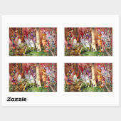 De indringer John Anster Fitzgerald Rechthoekige Sticker (Vel)