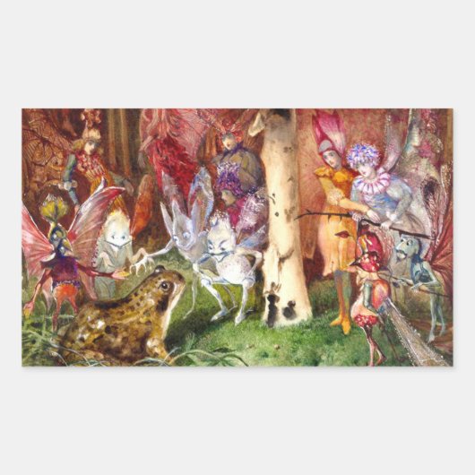 De indringer John Anster Fitzgerald Rechthoekige Sticker (Voorkant)