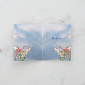 De Indrukken van de pastelkleur danken u Bedankkaart (Binnen)