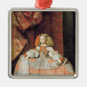 De Infanta Maria Marguerita in het roze Metalen Ornament