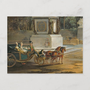 De ingang aan de Tuileries Briefkaart