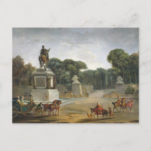 De ingang aan de Tuileries van de Plaats Briefkaart