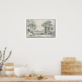 De ingang in Gillingham, Dorset (potlood) Poster (Keuken)