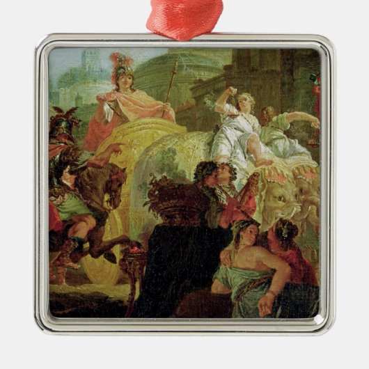 De ingang van Alexander de Grote Metalen Ornament (Voorkant)