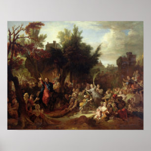 De ingang van Christus in Jeruzalem, c.1720 Poster