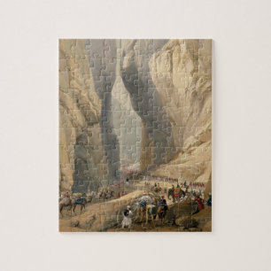 De ingang van de Bolan Pass van Dadur, van 'Sketc Legpuzzel