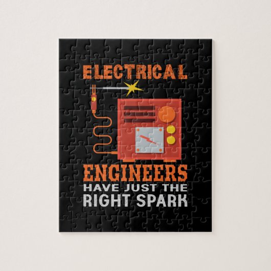 De ingenieurs Elektrische Ingenieurs hebben enkel Legpuzzel (Verticaal)