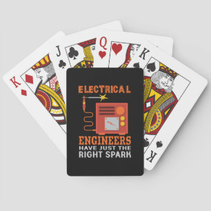 De ingenieurs Elektrische Ingenieurs hebben enkel Pokerkaarten