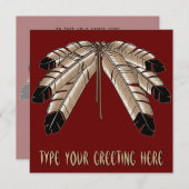 De inheemse Uitnodigingen Gepersonaliseerde (Voorkant / Achterkant)