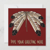 De inheemse Uitnodigingen Gepersonaliseerde (Voorkant)