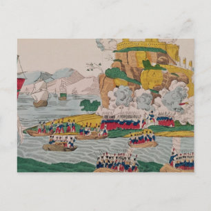 De inname van Algiers door de Fransen Briefkaart