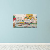 De inname van Algiers door de Fransen Canvas Afdruk (Insitu (Houten vloer))