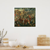 De inname van Constantinopel (olie op doek) Poster (Keuken)