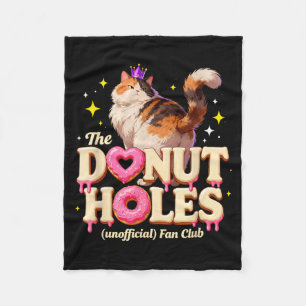 De Inofficiële Donut Holes Fanclub Grappige Katten Fleece Deken