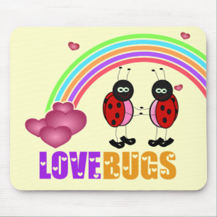 De insectenValentijnsdag Mousepad van de liefde Muismat