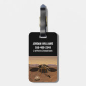 De Insight Lander opererend op het oppervlak van M Bagagelabel (Achterkant verticaal)