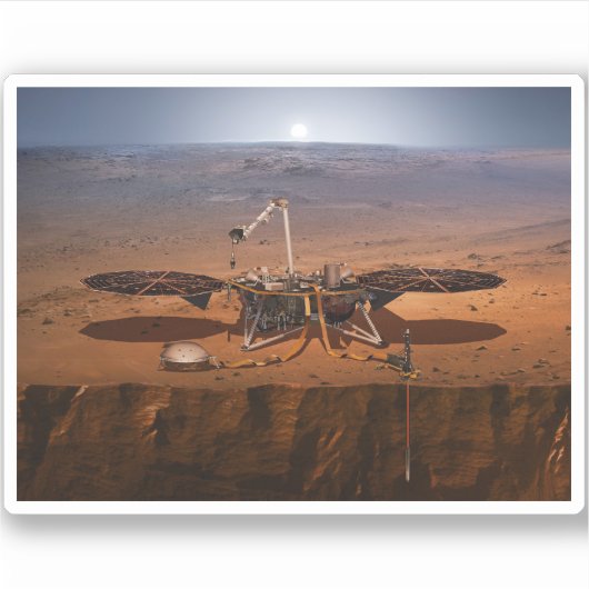 De Insight Lander Sticker (Voorkant)