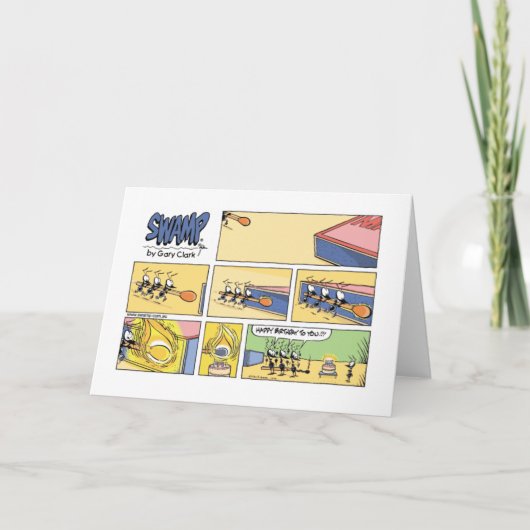 De Inspanning van het Team van de Verjaardag van Kaart (Voorkant)