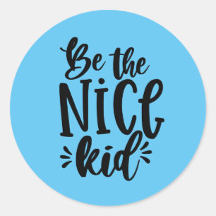 de inspiratie van het mooie kind zijn ronde sticker
