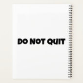 De Inspirerend agenda-planner voor notities niet a Planner (Achterkant)