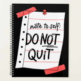 De Inspirerend agenda-planner voor notities niet a Planner