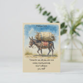 De Inspirerend bijbeltekst citeert Matt Briefkaart (Staand voorkant)