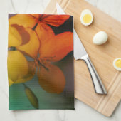 De Inspirerend Bloemen van het Leven Abstracte Cit Theedoek (Quarter Fold)