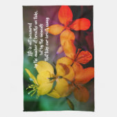 De Inspirerend Bloemen van het Leven Abstracte Cit Theedoek (Verticaal)